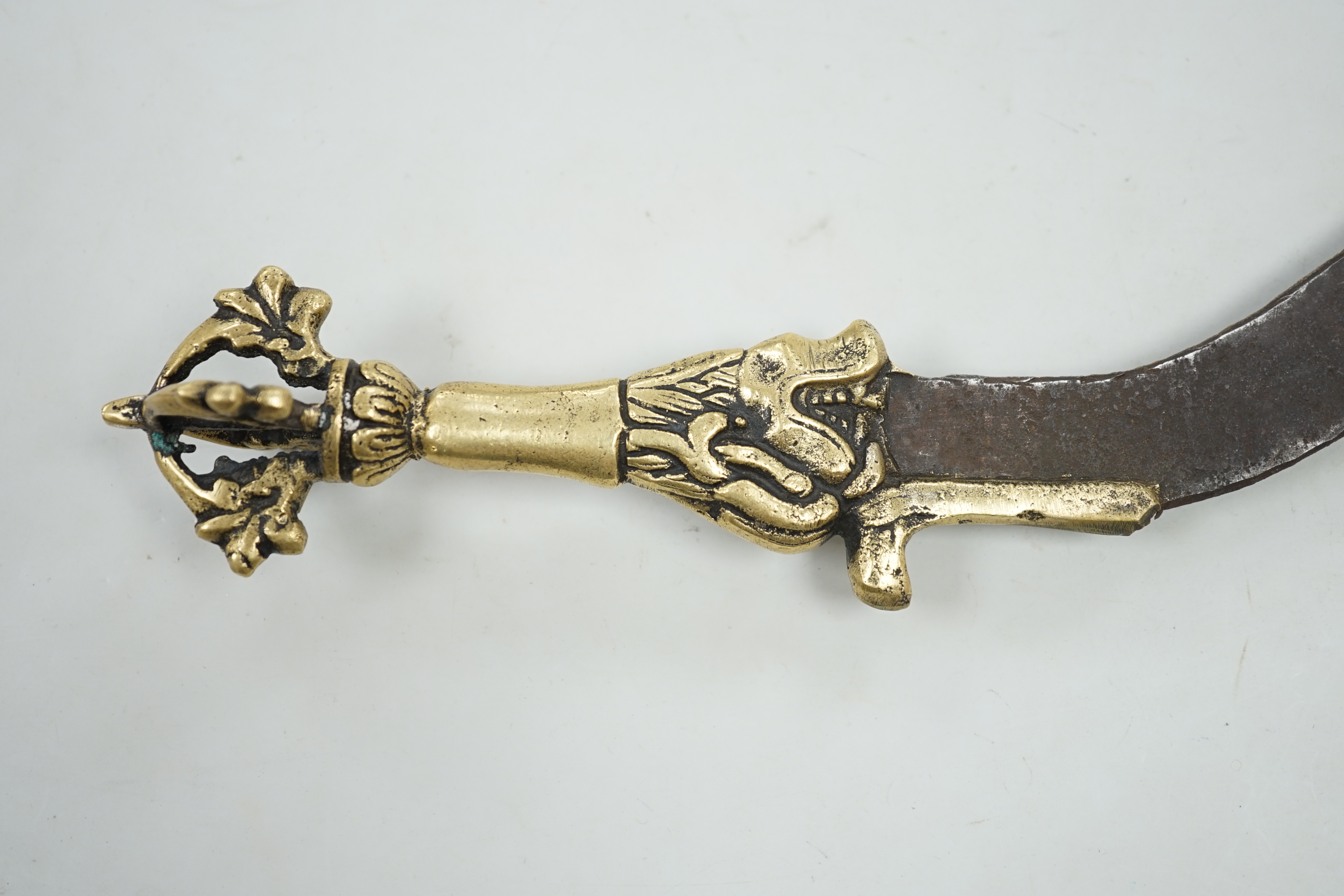 A Tibetan ornamental dagger, 39cm